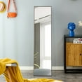 thumbnail image 2 of MAYEERTY 58"x15" 3rd Gen Gray Solid Wood Full-Length Mirror - Dressing Mirror for Bedroom/Clothing Store, Floor/Wall Mounted., 2 of 6