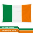 thumbnail image 4 of G128 3x5 ft Ireland Irish Flag 4 Corner Brass Grommets 150D Polyester Perfect For Balcony, 4 of 10