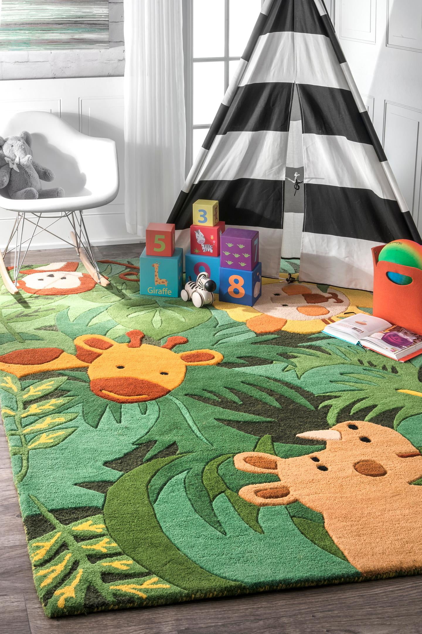 nuLOOM Hand Tufted King Of The Jungle Area Rug - Walmart ...