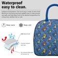 thumbnail image 3 of Womens Blue Cartoon Dinosaurs Text Pattern Lunch Box for Work,Insulated Lunch Bag for Women,Loncheras Para Mujer,Leakproof Adult Lunch Bag for Work,Beach,Travel,Picnic,Camping, 3 of 7