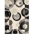 thumbnail image 2 of Well Woven Avri Grey & Green Boxes & Circles Border Pattern Area Rug 5x7 (5'3" x 7'3"), 2 of 8