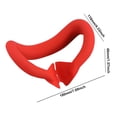 thumbnail image 4 of DQrwqpou Almohadilla Silicona para Cubrir La Cara Cojín Facial Repuesto para Meta Quest 3 (rojo), 4 of 8