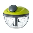 thumbnail image 1 of Cortador de Verduras de Chopper,Procesador de Cadena de Tirar Manual para Cebollas de Ajo Jengibre,Cubo de Hielo de Acero Inoxidable de Hierbas Cortador de Nueces de Mano Portátil Verde, 1 of 9