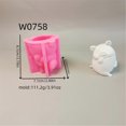 thumbnail image 3 of Silicone Moulds Shy Pig Candle Molds Handmade Epoxy Resin Molds Ornament Plasters Molds Castings Molds Soap Molds, 3 of 4