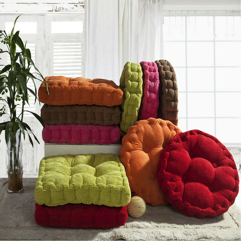 Round Cushion Mat Knitted Cotton Chair Cushion, Memory Foam Seat Cushion  For Bedroom Dorm Room Sofa Couch Home Decor - Temu