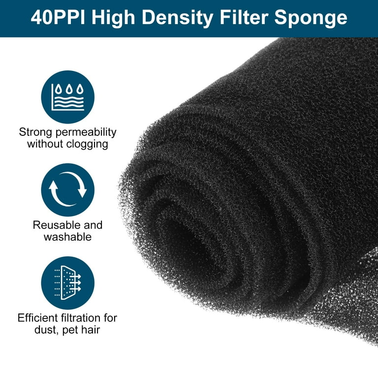 Uxcell Air Conditioner Sponge Filters, Washable Reusable Flame