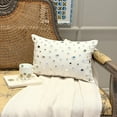 thumbnail image 3 of The HomeCentric White Lumbar Pillow Cover, Mirror Polka Dots Lumbar Pillow Cover, Pack of 2, 12"x16" (30x40 cm) Lumbar Pillow Cover, Rectangle Cotton Canvas Lumbar Pillow Cover, Polka Dot - Mirrors, 3 of 11