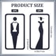 thumbnail image 2 of 2 letreros de identificación de baño autoadhesivos para damas y caballeros, letrero para puerta de baño, pegatinas de pared con formas para hombres y mujeres., 2 of 6