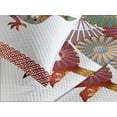 thumbnail image 4 of Ambesonne Dragon Quilted Bedspread Set 3 Pcs, Floral Ornate Folk Body, King Size, Multicolor, 4 of 5