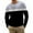 Black, variant on XFLWAM Mens Crew Neck Long Sleeve T Shirt Color Block Tees Shirt Casual Stretch Workout Casual Blous