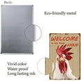 thumbnail image 3 of 1pc Rooster Metal Tin Sign Welcome To&nbsp;The&nbsp;Funny&nbsp;Farm Retro Poster Plaques with Quotes Vintage Wall Hanging, 3 of 8