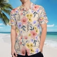 thumbnail image 5 of High Quality Hawaiian Shirts for Men Short Sleeve Aloha Beach Shirt Floral Summer Casual Button Down Shirts Blouses SD3NX7, 5 of 7