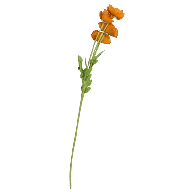 Elegante decoración de flores artificiales para el hogar, la sala de estar y la boda - naranja y amarillo