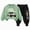H556-Green, variant on TOWED22 Girl Boys 2 Piece Outfits Print Graphic Crewneck Sweatshirt Top and Stretch Sweatpant Clothing Sets