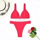 thumbnail image 4 of Trajes de Baño de Bikini de Mujer 2025 Primavera Verano Nuevo Conjunto Sexy, Nylon Spandex para Piscina de Playa Y Vacaciones, Trajes de Baño de Longitud Regular, 4 of 9