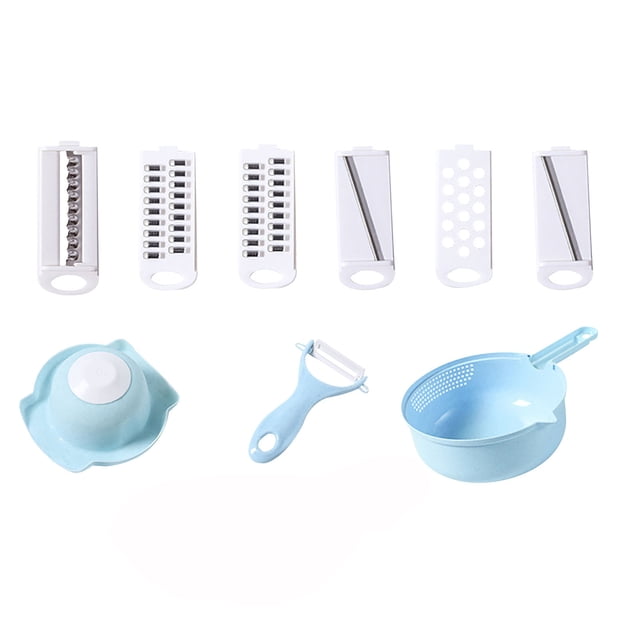 Stainless Steel Vegetable Cutter Vegetable Slicers Cutter - Cheese Grater Multi-Function Vegetable 12 Piece Set Cheese Grater Stainless Steel Cheese Slicer Stainless Steel