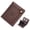 Brown, variant on Genuine Leather Credit Card Wallet for Men RFID Blocking Large Capacity Accordion Wallet with 21 Slots ID Window, Brown