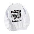 thumbnail image 2 of Sudadera con cuello redondo para mujer, jersey informal a la moda, Tops de manga larga para compras en la calle, regalo de año Nuevo y otoño , SG, 2 of 9