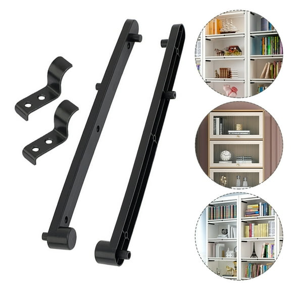 FOMIYES 1 Set Concealed Flip-up Door Cabinet Slides Track Cabinet Support Buffer Slide