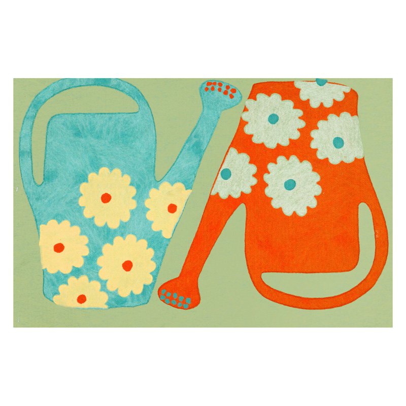 Liora Manne Visions III Watering Cans Doormat by Supplier Generic