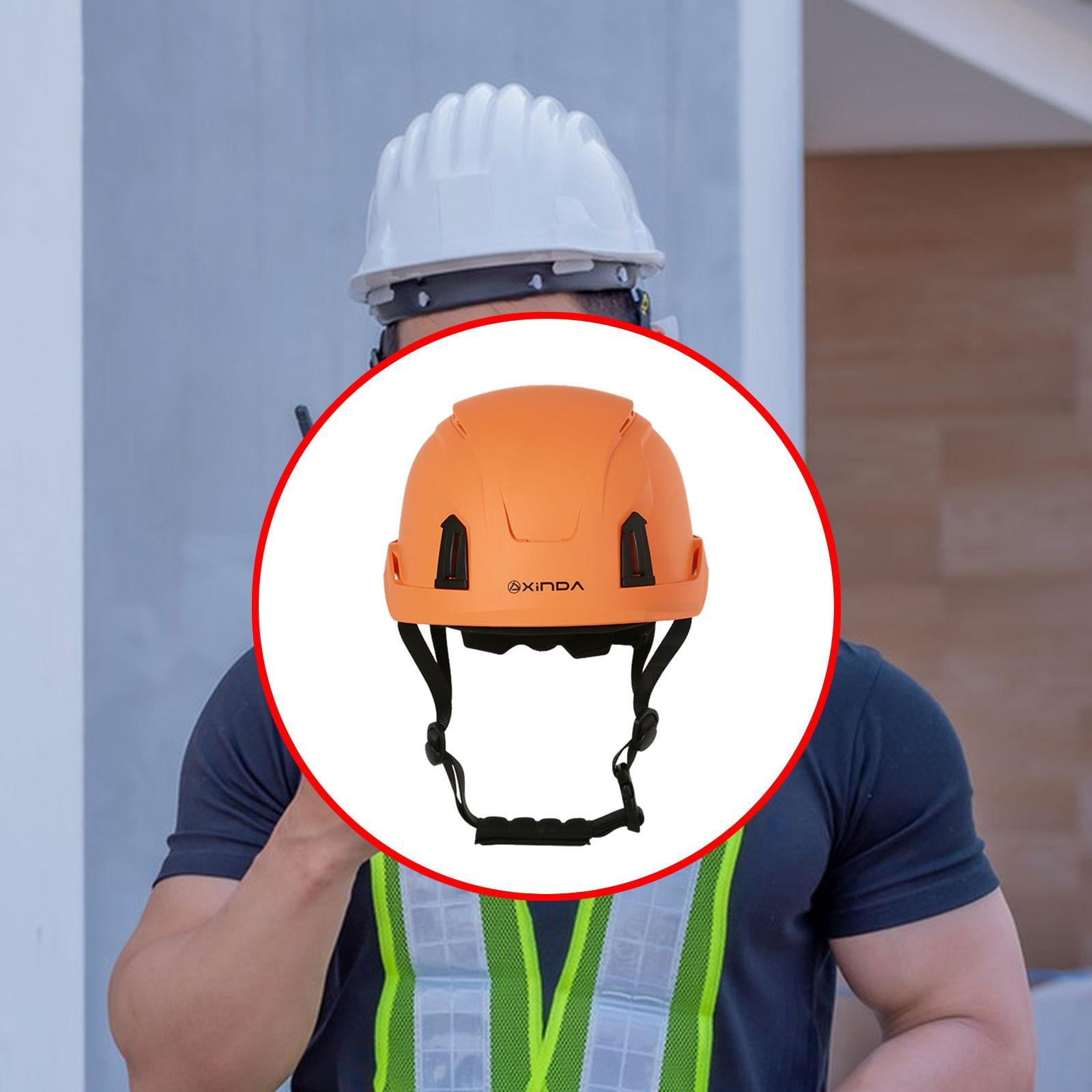 MAGIDEAL Construction Helmet for Adults Hard Hat for Arborist Outdoor Industrial Work Orange