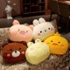 thumbnail image 5 of Almohada de animales de peluche kawaii para niñas y niños, oso de peluche, conejo, Rana, Tigre, cerdo, juguetes de peluche de dibujos animados, cojín suave para sofá trasero, 35cm, 5 of 5