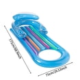 thumbnail image 3 of Adult Pool Floating Mat For Relaxing On Water Extra Thick Inflatable Swim Pad With Comfortable Headrest For Swimming Pool Lake Beach Cooler Tube Float Floating Swim Mat Adult Pool Inflatable Ring for, 3 of 6