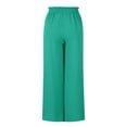 thumbnail image 5 of Wide Leg Palazzo Pants for Women with Pockets Flowy Elastic Waist Business Causal Pants Summer Beach Travel Trousers, 5 of 6