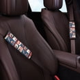 thumbnail image 3 of Chririnla USA 250th Anniversary Flag Pattern Seat Belt Pad 2 Pack, Car Seat Belt Pads Polyester SBR Composite Soft Long Lasting Durability for Sedan SUV Van, 3 of 8