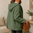 thumbnail image 6 of Liuinsasek Womens Loose Fuzzy Outerwear Solid Color Fashionable Hooded Warm Long-Sleeved Fleece Fluffy Jacket with Pockets for Winter, 6 of 9