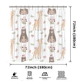 thumbnail image 3 of Colorful Doodle Animals Waterproof Shower Curtain 72x72 Inch Bathroom Showers Curtain Set, 3 of 10