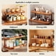 thumbnail image 5 of Estante de Almacenamiento de Madera Versátil de 2 Niveles para Cocina y Salón de Té: Organizador de Encimera con Asas Decorativas, Ideal para ., 5 of 5