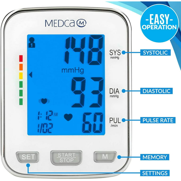 CHOICEMMED Wrist Blood Pressure Monitor - BP Cuff Meter with Display - -  Mibest Store