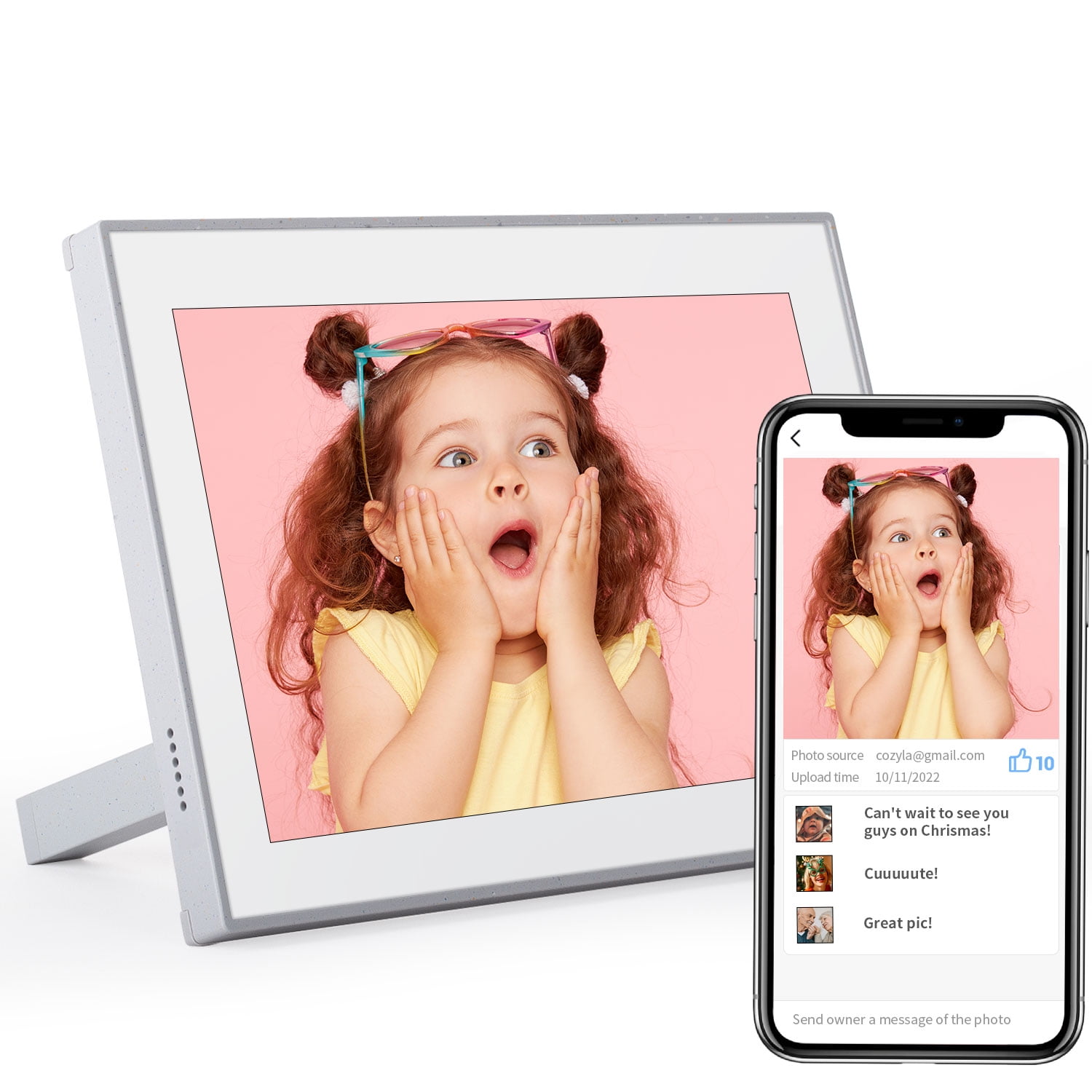 Cozyla WiFi Digital Picture Frame,The Best Electronic Photo Frame for