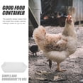 thumbnail image 2 of Hanging Chicken Feed Trough Poultry Fence Automatic Feeder (White) Food Container Feeders Coop Feeding, 2 of 6