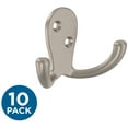 thumbnail image 5 of Franklin Brass B12092k-C Basics Double Hook Robe Hook - Black, 5 of 7