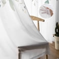thumbnail image 4 of Spring Watercolor Plant Eucalyptus Leaves Tulle Curtains Living Room Kitchen Window ration Chiffon Voile Sheer Curtain, 4 of 7