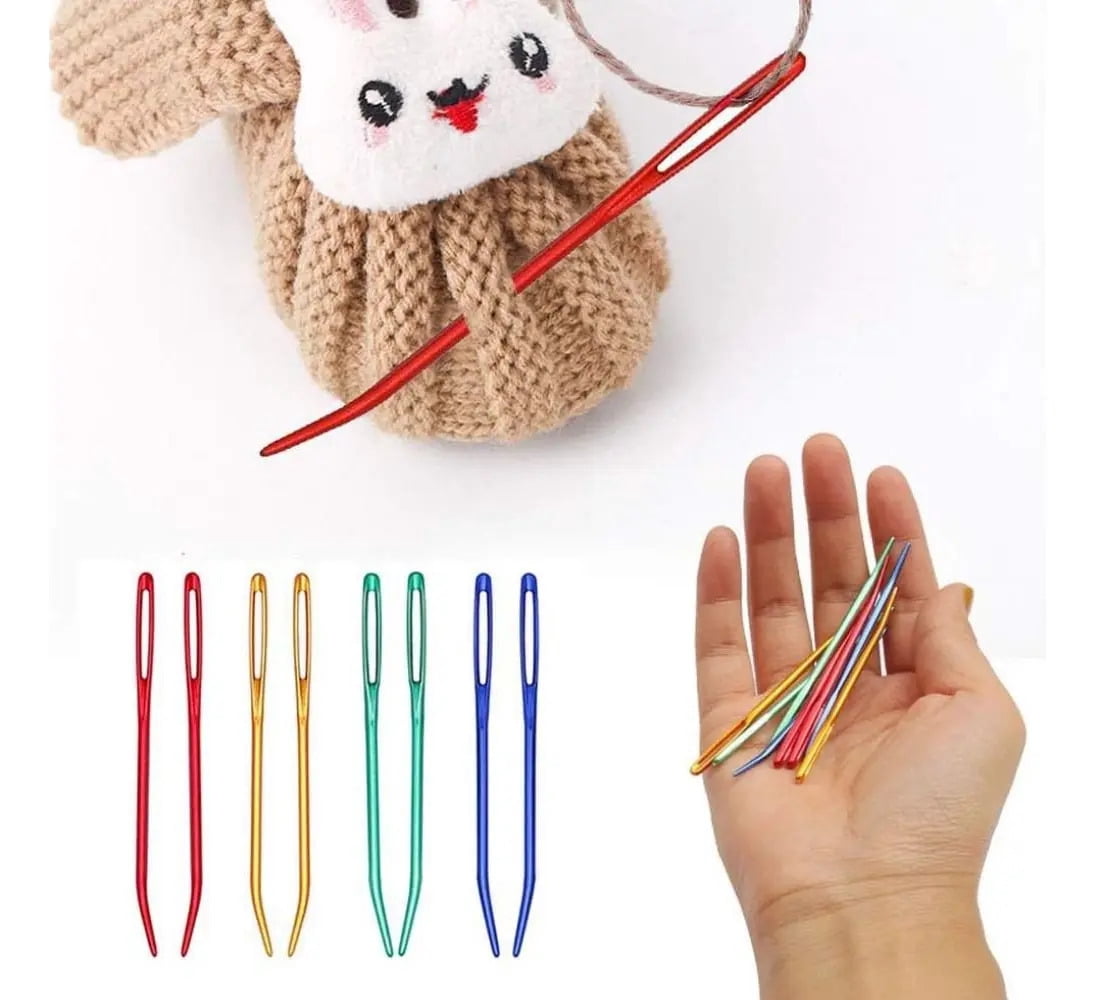 Large eye patching needle, PU crochet hook