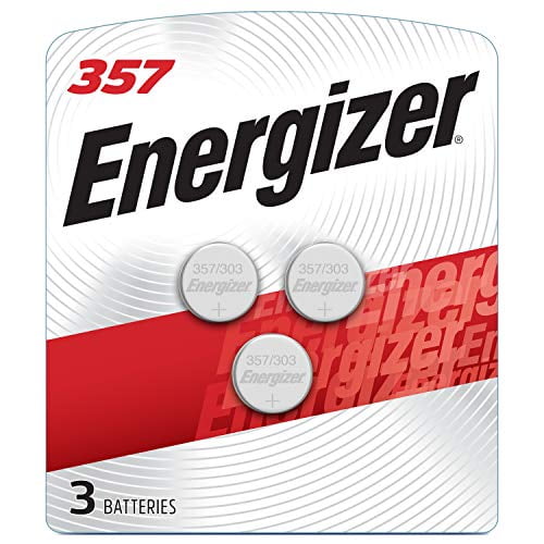 Energizer LR44 Battery, Silver Oxide 303, 357, AG13, or SR44 1.5 Volt Batteries (3 Battery Count)