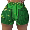 thumbnail image 2 of KLL St Patrick's day Pattern Workout Shorts for Women Scrunch Short Gym Yoga Running Sport Active Exercise Fitness Shorts-XX-Large, 2 of 8