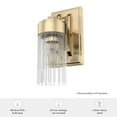 thumbnail image 6 of Hunter - Gatz 1-light Alturas Gold, Small Sconce Light, Dimmable, Modern Style, for Bedrooms, Kitchens, Dining, Living Rooms - 19680, 6 of 6