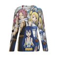 thumbnail image 6 of Fairy Tail Women’s Pajama Top 3D Digital Print Sleepwear Trendy Crewneck Pullovers Long Sleeve Shirts 4XL, 6 of 8