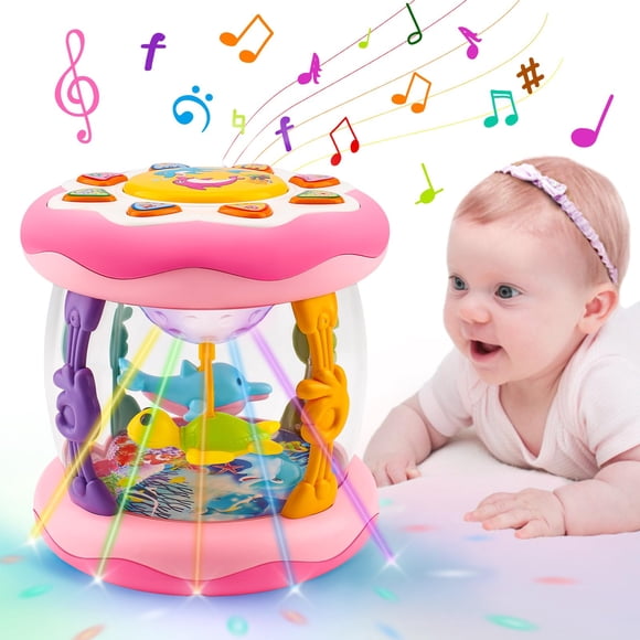 Proyector musical Light Up Ocean de juguete Tsomtto para bebés de 1 a 3 años