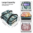 thumbnail image 3 of Seagull Large Capacity Double Layered Insulated Lunch Bag with Two Compartments | Refrigerated Meal Bag for Hand-Carrying | 7.1x11.4x16.1 inches | Lunch Bags, 3 of 6