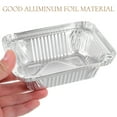 thumbnail image 6 of ACDANC 50 Pcs Baking Pan Cake Pans Cake Sheet Pan Aluminum Oblong Foil Pans Disposable Pan Disposable Tin Foil Box with Cover Aluminum Foil, 6 of 7