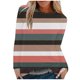 thumbnail image 1 of Tops de cuello redondo transpirables cómodos de manga larga con estampado de moda para mujer Pompotops FGAJ9171, 1 of 5