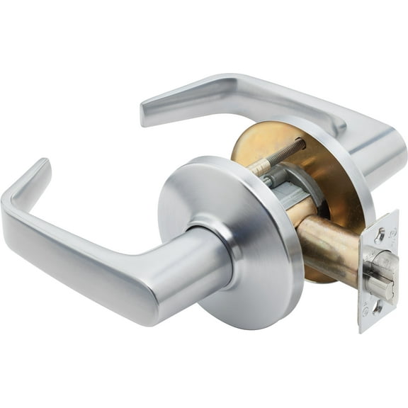 Stanley Best 9K30N15DS3626 2.75 in. 9K Series Backset Passage 15 Lever & D Rose with ANSI Strike, Satin Chrome