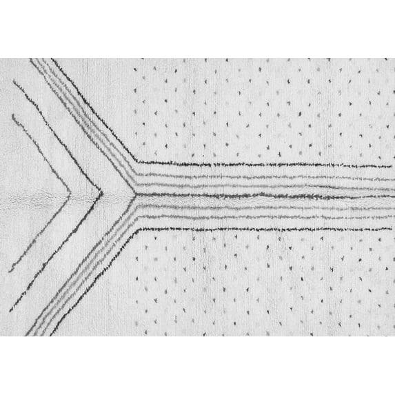 Ahgly Company Indoor Rectangle Solid Gray Modern Area Rugs, 6' x 9'