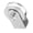 Silver, variant on YAHHU 0.3 Ton Loading Single Pulley Block Swivel Roller Lifting Wheel For Wire Rope Cable, Heavy Duty Half Wrapped Pulley (4.72 inches / 12 cm) Silver
