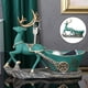 thumbnail image 1 of Estatua de ciervo de Navidad perfecl Llavero de escultura de ciervo Adorable resina creativa, 1 of 7